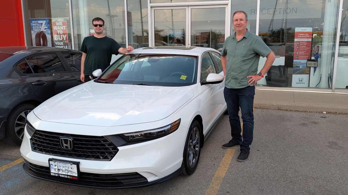 A picture of me buying my 2024 Honda Accord