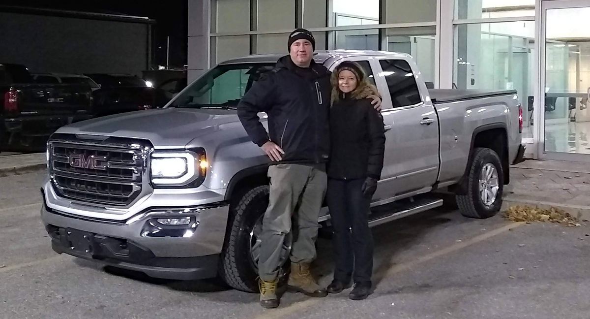 Picking up my new truck in late November 2018