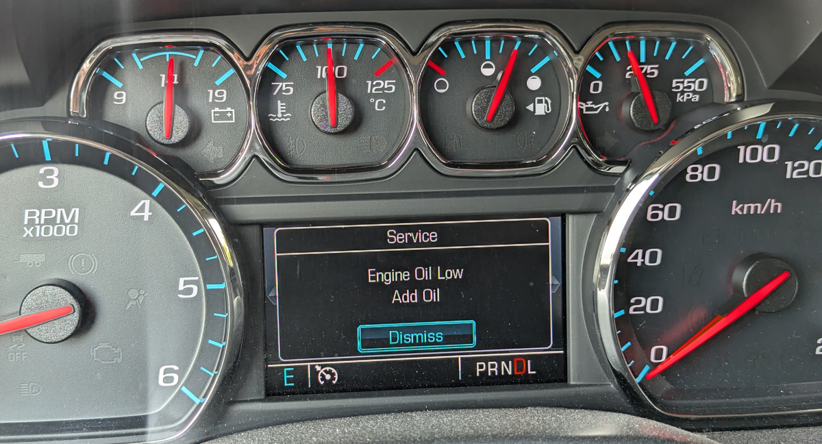 The first sign of trouble