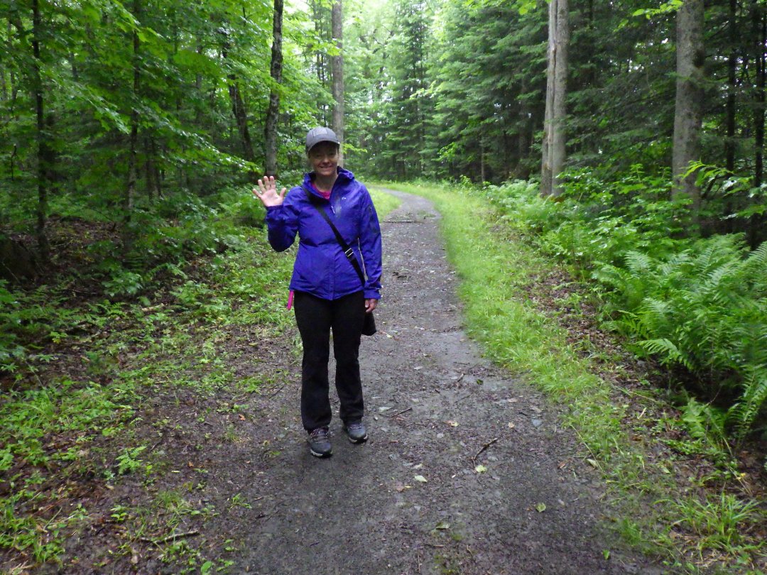 Sally on a path